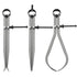 3 Piece Spring Caliper/Divider Set, 8 inches Inside Spring Outside Divider Caliper Measuring Tool