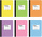 Oxford Composition Notebooks, 6 Pack, Assorted Pastel Covers, 100 Sheets, College Ruled Paper, 9-3/4 x 7-1/2 Inches