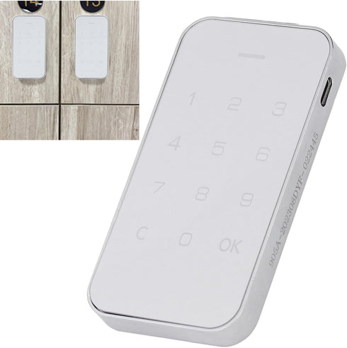 WiseZythum Electronic Cabinet Lock with Digital Touch Keypad, Password Entry Keyless Security Lock for Wardrobe, Shoe