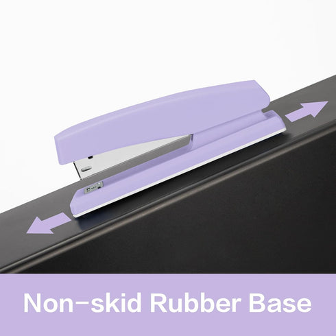 Deli Stapler, 2 Pack, Desktop Stapler, 25 Sheet Capacity, Includes 2000 Staples and 2 Staple Removers, Purple