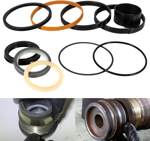 Hydraulic Cylinders Seal Kit (1543273C1/G109423) for Case Backhoe Loader Cylinder, 10 PCS Universal Repair Packings