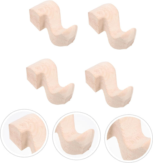 4pcs OSALADI Rubber Wood Carving Table Legs for Furniture Sofa Coffee Table Tv Cabinet Bedside and Design