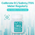 1413 µS/cm Calibration Solution, Conductivity Buffer for 5 in 1 Salinity Tester, 4 Bottles of 50mL