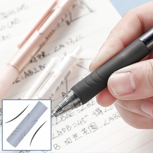 HeTaoCat 0.5mm Fine Point Retractable Gel Pens, Quick Drying, Black Ink, Box of 6 Pens (Multicolor)