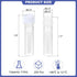 PATIKIL 0.5ml Plastic Cryogenic, 200Pcs Self Standing Cryogenic Vial Screw Top Frozen Test Tube for Lab Laboratory Science, White Cap