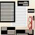 Resholder Set 10 20 8.5 11 2 Writing Guide Kit Letter Include Writing Guides Sheet of Low-Vision Paper x and Pcs Thick