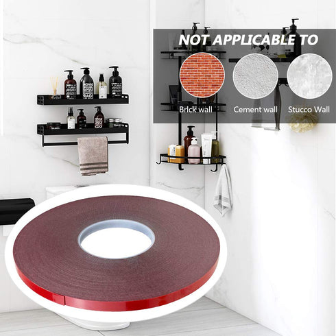 DGSL Double Sided Tape - 0.47 in x 108 Ft Heavy Duty Mounting Adhesive Tape for LED Strip Lights, Black