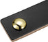 uxcell Leather Drawer Pulls, 2.5" 4Pcs Black/Gold Leather Furniture Handles with Screws for Cabinet Doors, Dressers