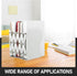 Ipetboom Large White Desk Bookends - Heavy Duty Bookshelf Organizer for Home and Office