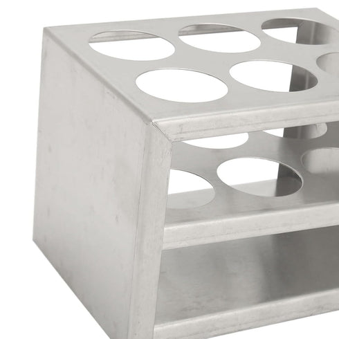 Metal Test Tube Rack, 304 Stainless Steel Holder, Sturdy Structure for Diameter 30mm Tubes