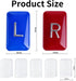 Lontcs 5-Piece X-Ray Markers - Clear Epoxy Resin with Lead L & R Letters - No Initials - Small Rectangle - Reusable