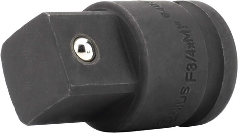 Genius Tools 3/4" Drive Impact Adapter with Steel Ball, 3/4"F 1"M, Cr-Mo Steel