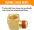 SUNGATOR 1/4 Inch 90 Degree Elbow Fittings, Male × Female Barstock Street Elbow for Air Hose, 4 Pack