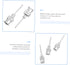 12pcs Stainless Steel Needle Electronic Kits Ink Plastic for Tips for Joints Stainless Steel Lock Needle 18g 1 Inch Needle Dispensing Needle Connector