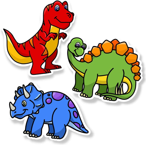 Magnetic Dry Erase Eraser Set - 3 Pack Cute Dinosaurs for Kids and Classroom Board Accessories