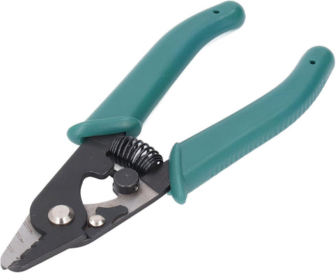 Gucagle 3 Reset Fiber Optic Stripper Hole Adjustable Aperture Auto Ergonomic Wire Stripping Tool for Electrical Work