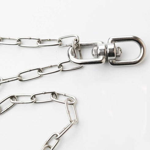 304 Stainless Steel Eye to Eye Swivel Ring, M6 1/4" Key Ring Connectors for Anchor Chain (5PCS)