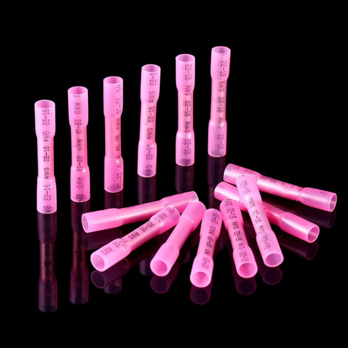 Frienda 1000 Pcs Heat Shrink Butt Connectors, Marine Grade Insulated Crimp Wire Connectors for Boats Automotive (Awg