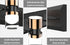 2 LED Bathroom Vanity Light Fixtures, Light Black and Gold Wall Sconces Lighting, Modern Bathroom Light Fixtures, Led