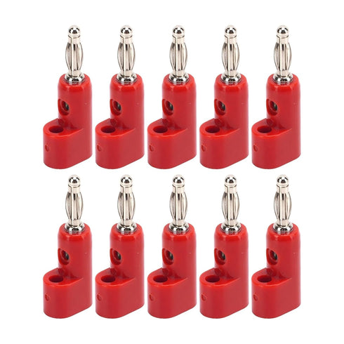 Qingdinu 40 Pcs 4mm Stackable Banana Plug Connectors Solderless Plugs for Security Accessories