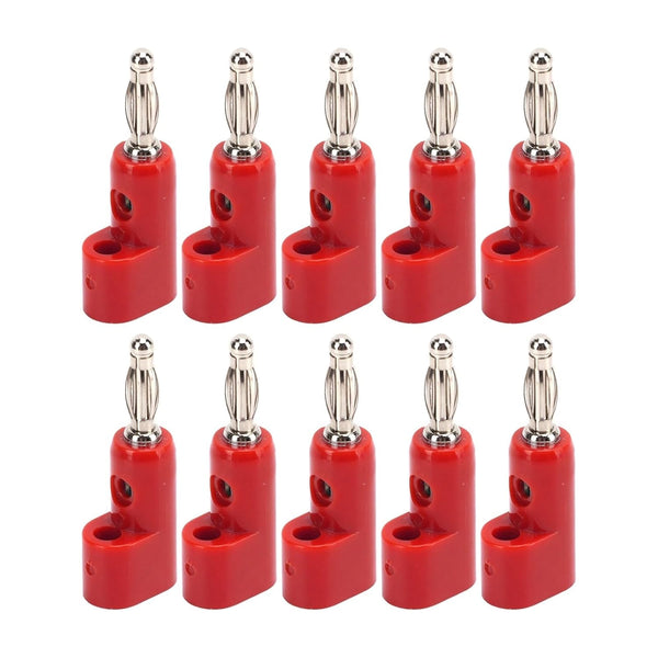 Qingdinu 40 Pcs 4mm Stackable Banana Plug Connectors Solderless Plugs for Security Accessories