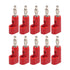 Qingdinu 40 Pcs 4mm Stackable Banana Plug Connectors Solderless Plugs for Security Accessories