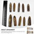 10pcs Paleontology Belemnite Specimen Science Ornament for Laboratory Supply