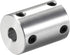 uxcell 6mm to 8mm Bore Rigid Coupling Set - Screw L25XD18 Aluminum Alloy Shaft Coupler Connector for Motor Accessories