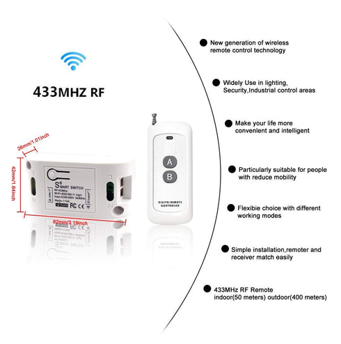 RODOT WiFi Smart Switch Tuya Light Switch Home Automation Timer, Works with Smart Life APP, Alexa, Google Home