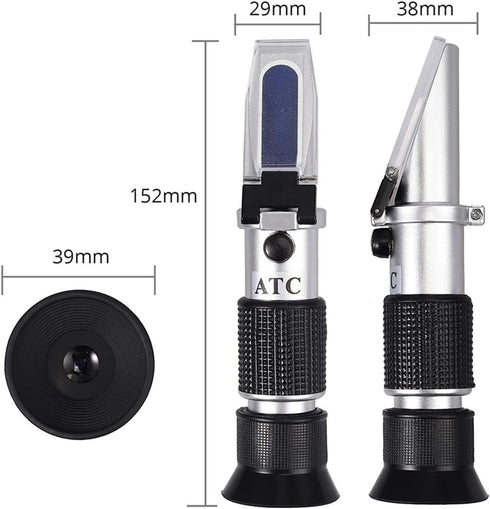 VGVGV 3 1Honey Brix Refractometer, in Refractometer for Honey Moisture, Brix and Baume Portable Honey Refractometer
