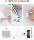 Nicpro 35PCS Art Mechanical Pencil Set, 3 PCS Metal Drafting Pencil with 20 Tube Lead Refills Case