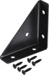 uxcell 4Pcs Angle Corner Brackets 66mm x 66mm, Cold Rolled Steel Braces