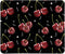 Cherry Print Black Mouse Pads, Funky Personalized Mouse Mat Design, Small Mouse pad for Desk Home Office Gaming