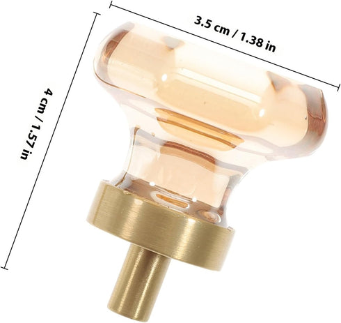 Set, Crystal Drawer Knob and Glass Cabinet Handle Decorative Furniture Pulls for Dresser, Bedside Cabinet, and Kitchen
