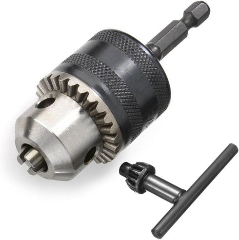 Yakamoz 0.6-6.5mm Drill Chuck Adapter Converter, 1/4" Quick Change Hex Shank Impact Driver Tool