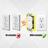 4pcs Single Gang Outlet Box Extender, 1/2 Inch Electrical Outlet Extender for Electrical Box and Switches