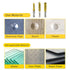 Countersink Drill Bit Set, 3 Pcs 5 Flute Counter Sinker Drill Bits for Wood Metal Quick Change
