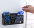 MyGift Black Metal Magnetic Dry Erase Marker Holder for Whiteboard Markers and Accessories Storage Basket Organizer with Floral Cutout Design by MyGift