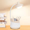 Vipsuh USB LED Desk Lamp with Phone Holder, Pen Stand, Flexible Gooseneck