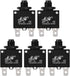 uxcell 5Pcs Push Button Reset Thermal Overload Protector Circuit Breaker AC 125/250V 5A