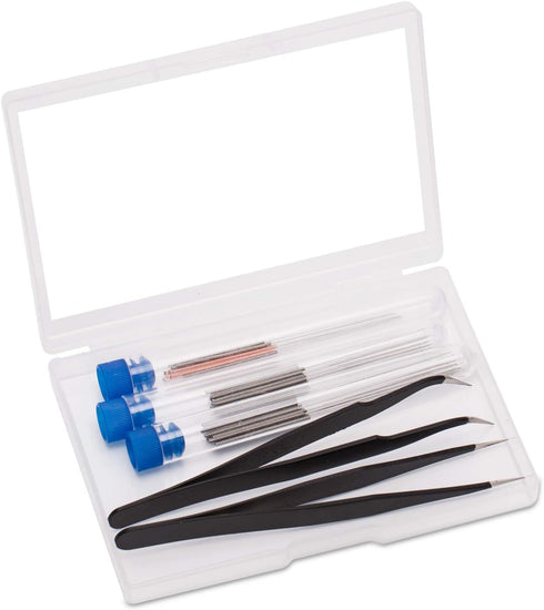 Luter 28 Pieces 3D Printer Nozzle Cleaning Tool Kit, Includes 26 Cleaning Needles and 2 Tweezers