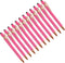 YOKIVE 12 Pcs Ballpoint Pen with Stylus Tip, 2 in 1 Black Ink Metal Stylus Pen for Touch Screens (Rose Red)