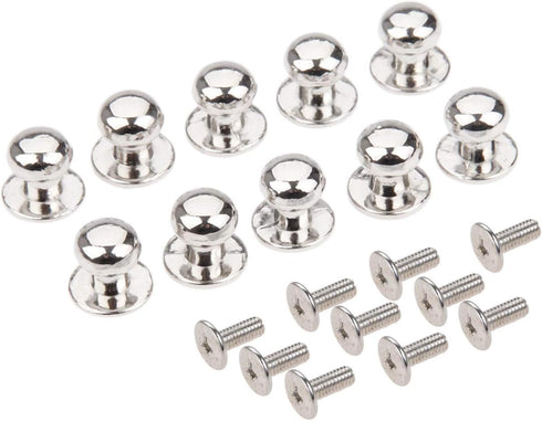 dophee 10Pcs Mini Drawer Knobs, Silver Zinc Alloy Pulls for Jewelry Box, Cabinet, Dresser, Closet, 0.39"x0.43"