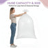 Oqqlin 10 Pack 40 60 Inch 3.9 x Extra Large Clear Plastic Bags, Mils Reusable Luggage Storage Bags Dustproof Gaint