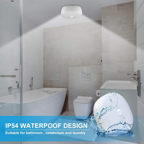 Youtob Battery Powered LED Ceiling Light, 300 Lumens Wireless Motion Sensor Light for Indoor and Outdoor Use