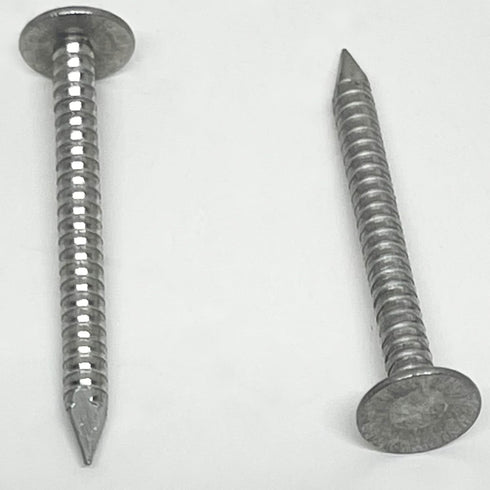 1.75”-Ring Shank Aluminum Roofing Siding Nails - Vinyl & Aluminum Siding Secure Holding Nails (250)
