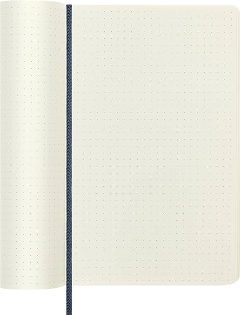 Moleskine Classic Notebook, Soft Cover, Large (5" x 8.25") Dotted, Sapphire Blue, 192 Pages