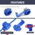 Chanzon 140pcs Quick Splice Wire Connectors Snap Kit for 22-10AWG Gauge, Red Blue Yellow Solderless Electrical Joiner
