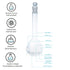 ALWSCI 100 ML Volumetric Measuring Flask Set, 2 PCS, Graduated Clear ASTM Class A Borosilicate Glass