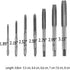 7Pcs Metric Spiral Point Thread Tap Set - M3 M4 M5 M6 M8 M10 M12 Nitriding Coated Machine Screw Drill Tap Bits